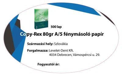 MONDI COPY REX 80 GR A/5 FÉNYMÁSOLÓ PAPÍR 500 lap